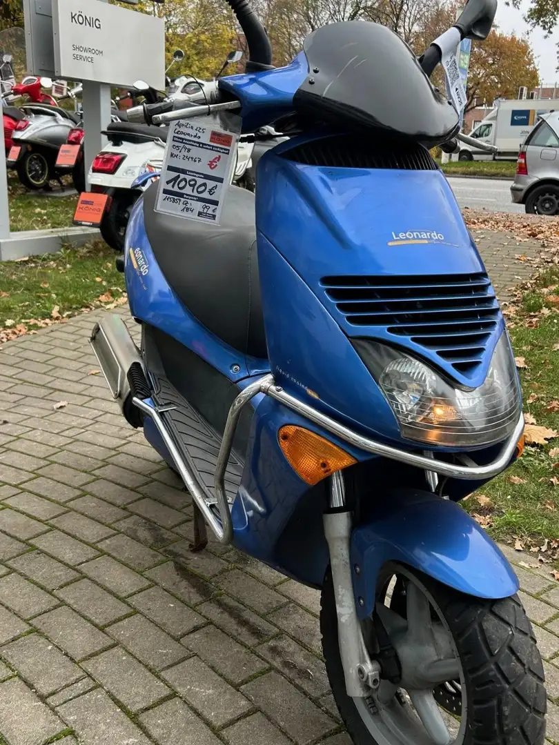 Aprilia 125 Leonardo Blauw - 2