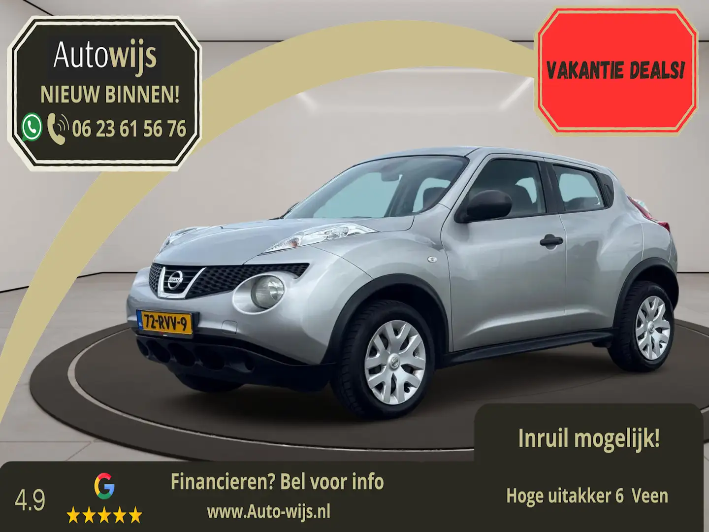 Nissan Juke 1.6 Visia Eco|Airco|NL AUTO|Goed onderhouden Szary - 1