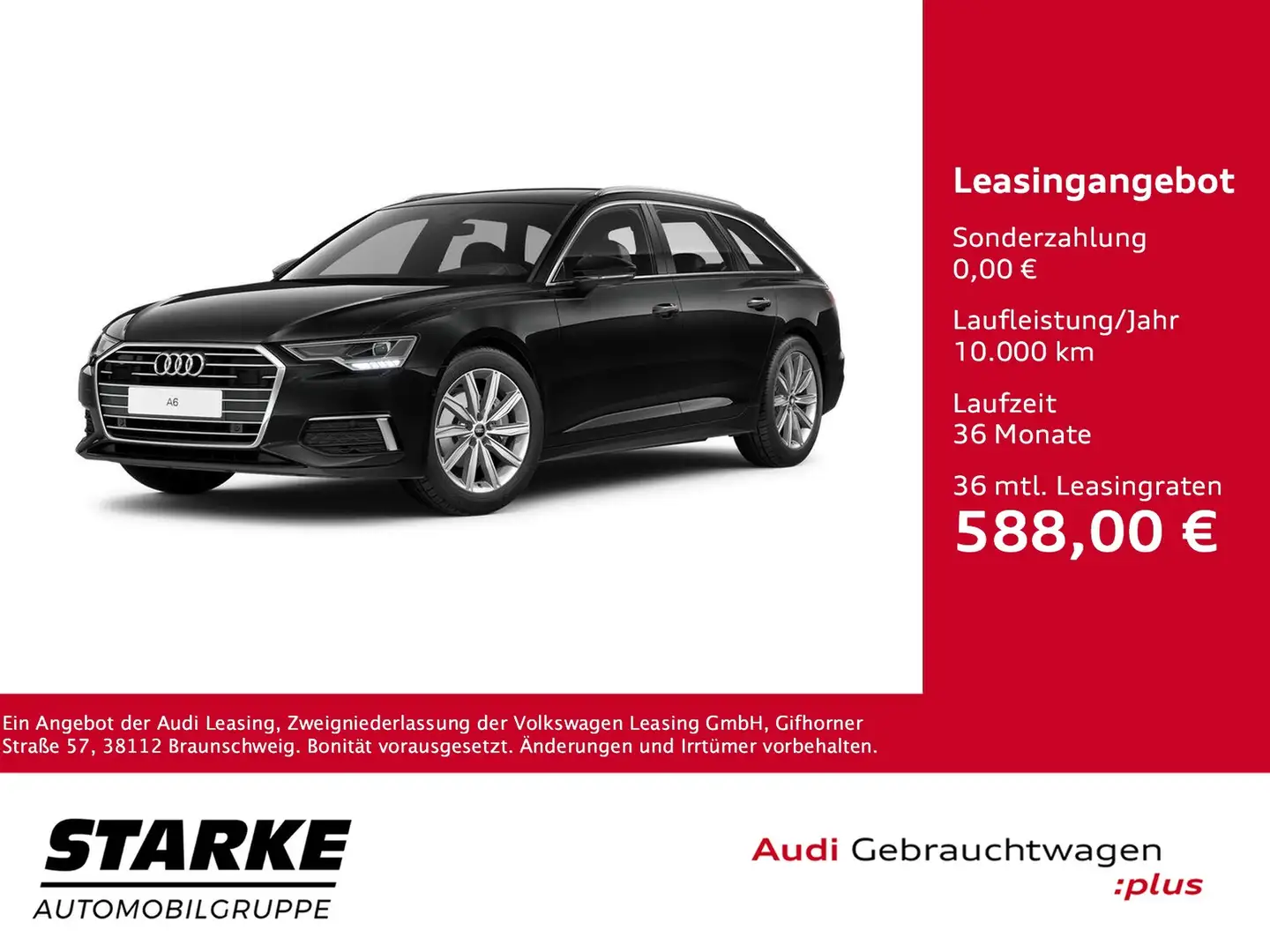 Audi A6 Avant 40 TDI S tronic design Schwarz - 1