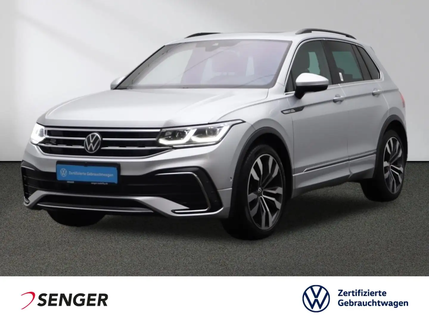 Volkswagen Tiguan R-Line 2.0 TDI CarPlay Matrix Pano AHK Argent - 1