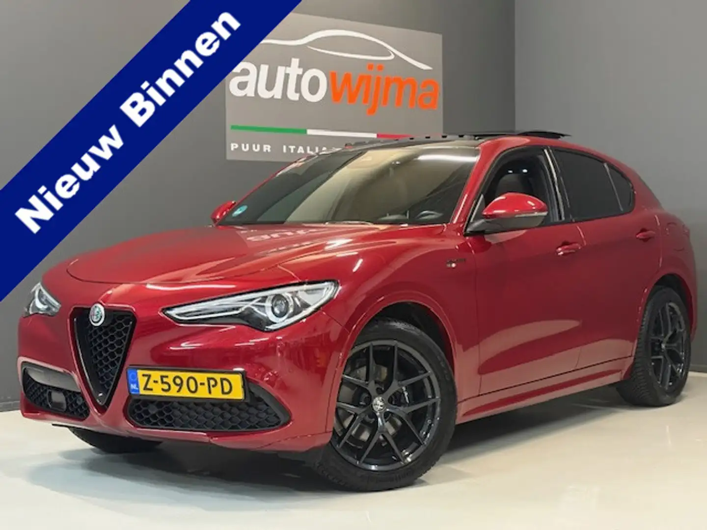 Alfa Romeo Stelvio 2.2 JTD 230pk AWD Veloce Vol opties! Panoramadak, Rosso - 1