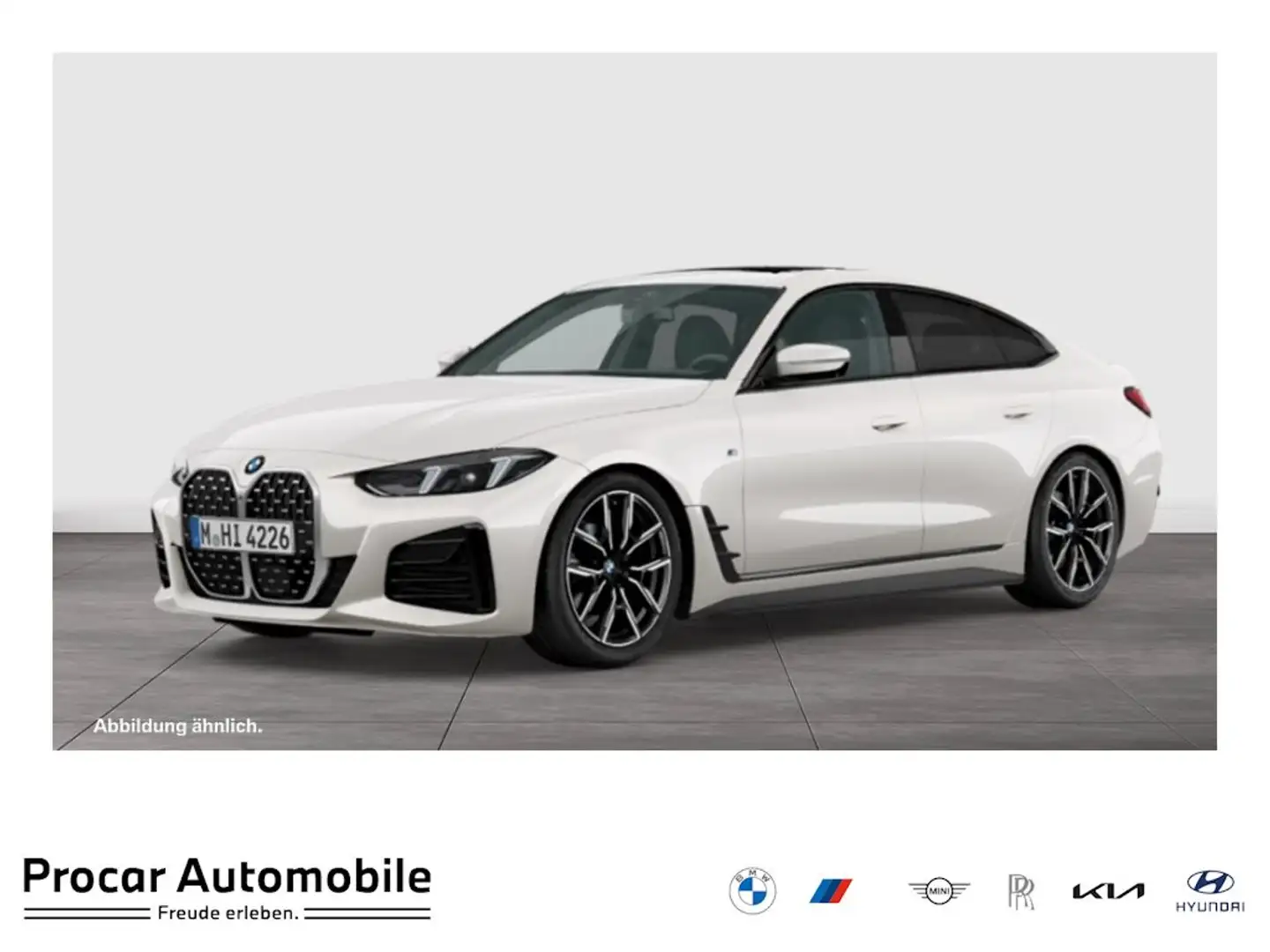 BMW 430 i xDrive M SPORT+GLASDACH+HuD+DA PROF+360° Weiß - 1