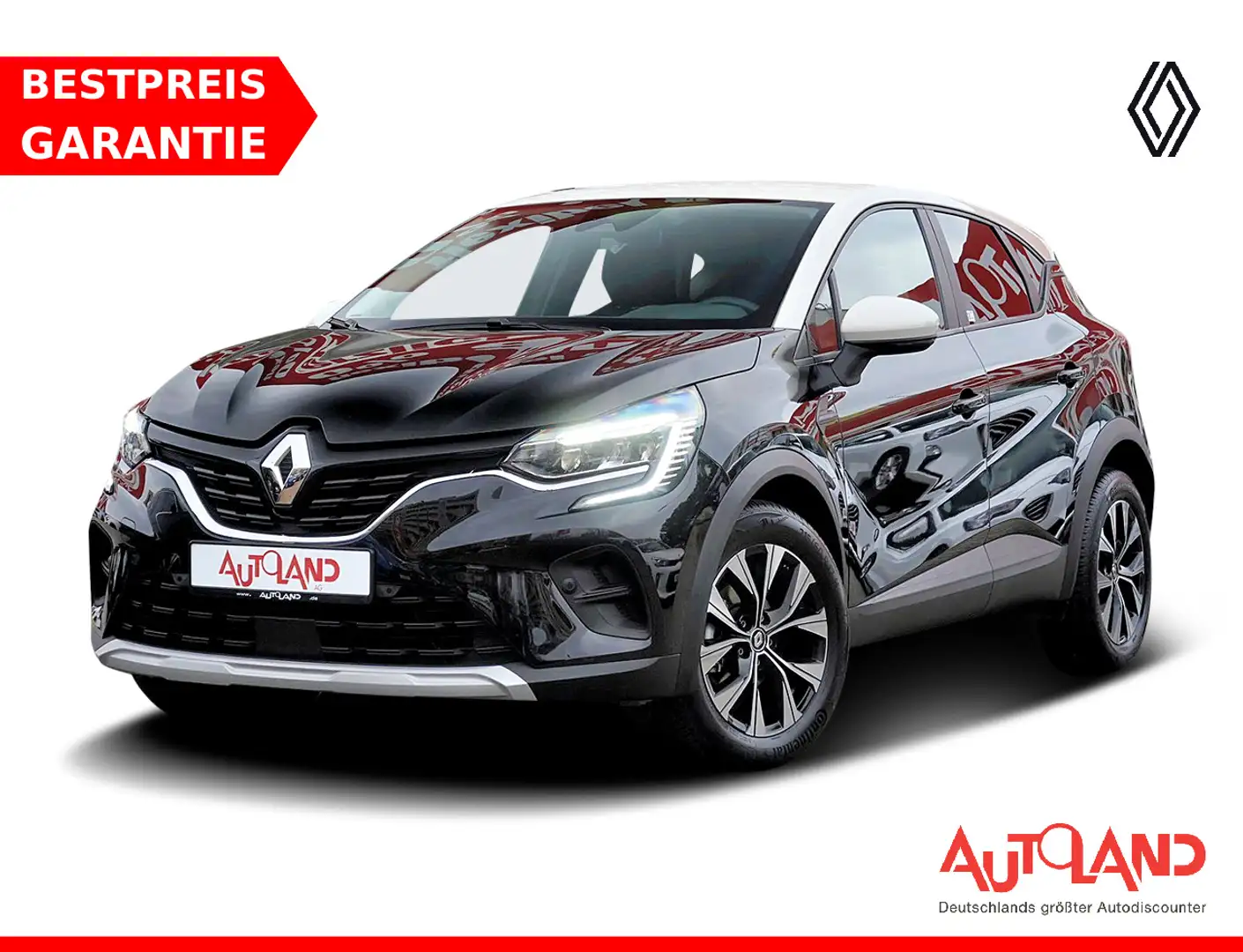 Renault Captur TCe 90 LED Klima Navi SHZ Temp Kam Zwart - 1