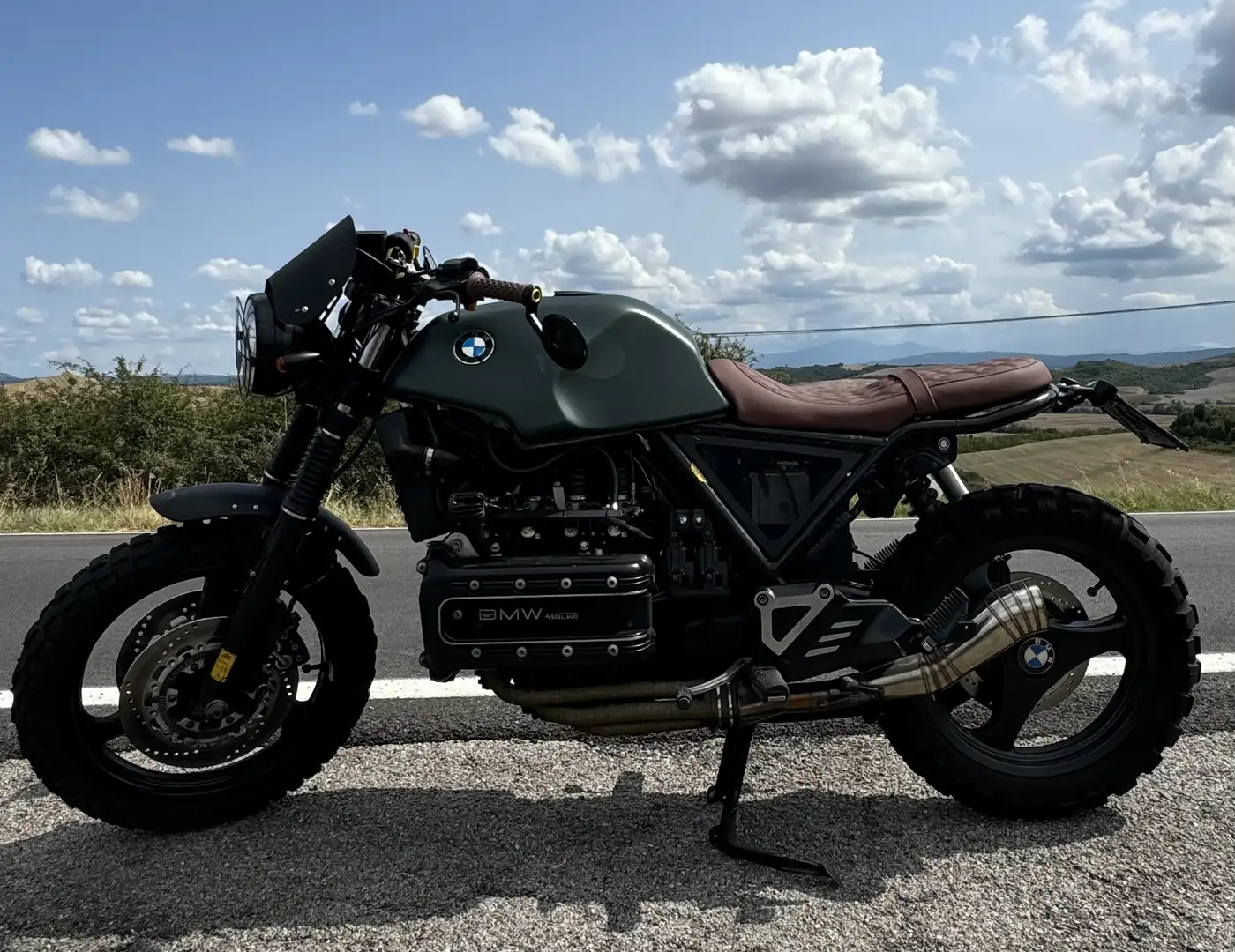 BMW K 1100 LT caffe racer Green - 1