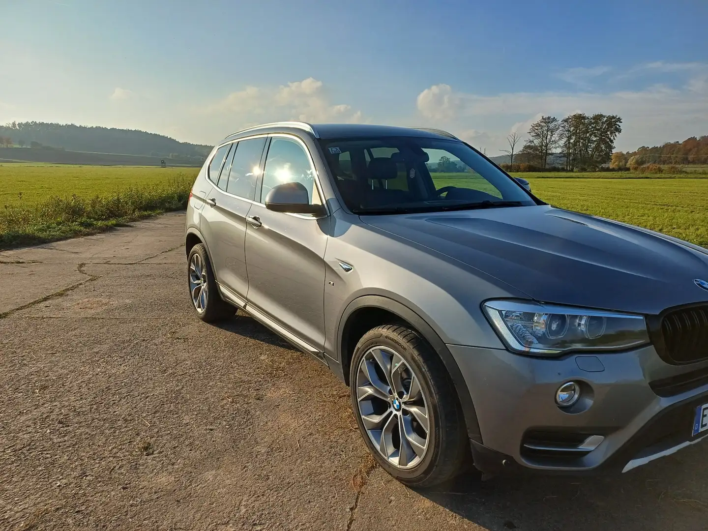 BMW X3 xDrive 20 d xLine-AHK-Xenon Grau - 1