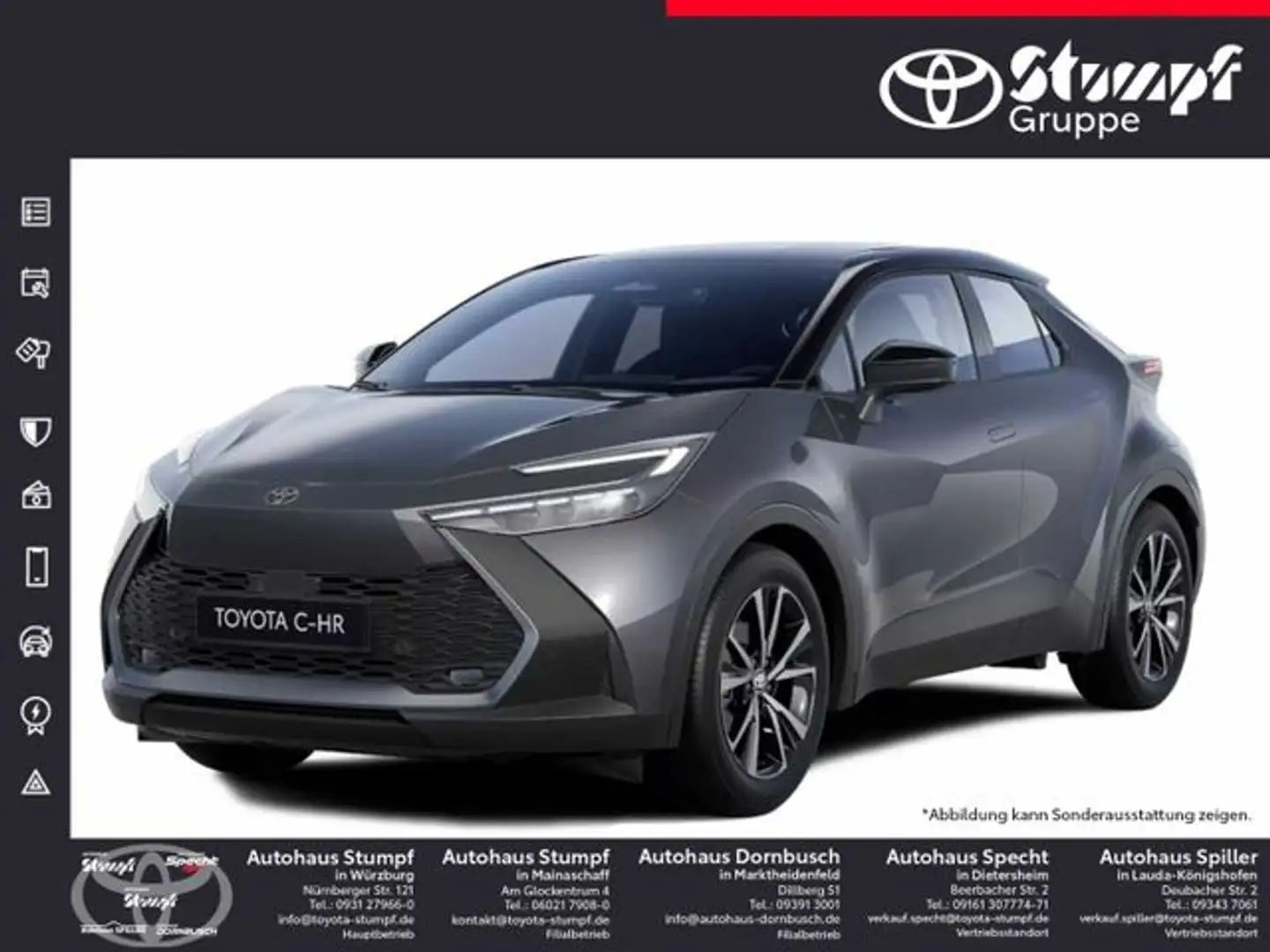 Toyota C-HR 2.0 Hybrid Teamplayer Technik-Paket Gris - 1