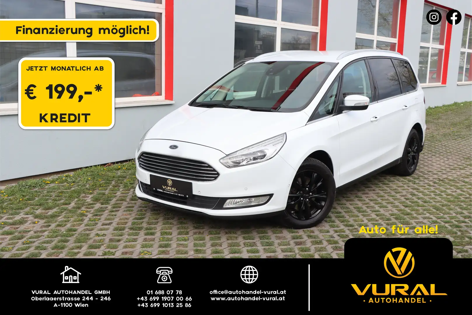 Ford Galaxy 2.0 TDCI Titanium Aut.| 7.Sitzer | R.KAMERA | NAVI Weiß - 1