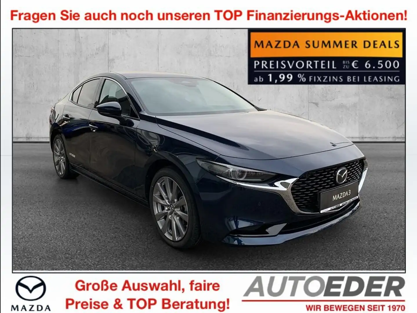 Mazda 3 Mazda3 Sedan e-Skyactiv G140 Centre-Line Blau - 1