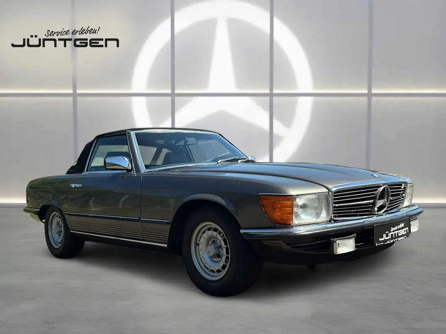 Mercedes-Benz 500 SL W107 DEUTSCHES AUTO Grau - 1
