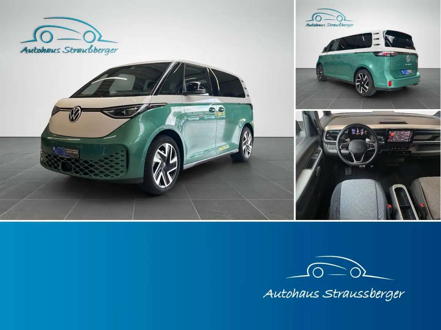 Volkswagen ID. Buzz Pro IQ Light AHK ACC Rfk NP: 77.000€ Grün - 1