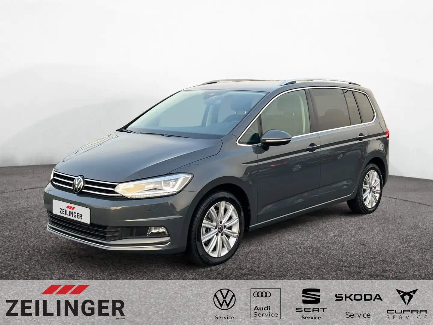 Volkswagen Touran Highline TDI DSG|7-SITZE|AHK|eHECK|NAVI| Grau - 1