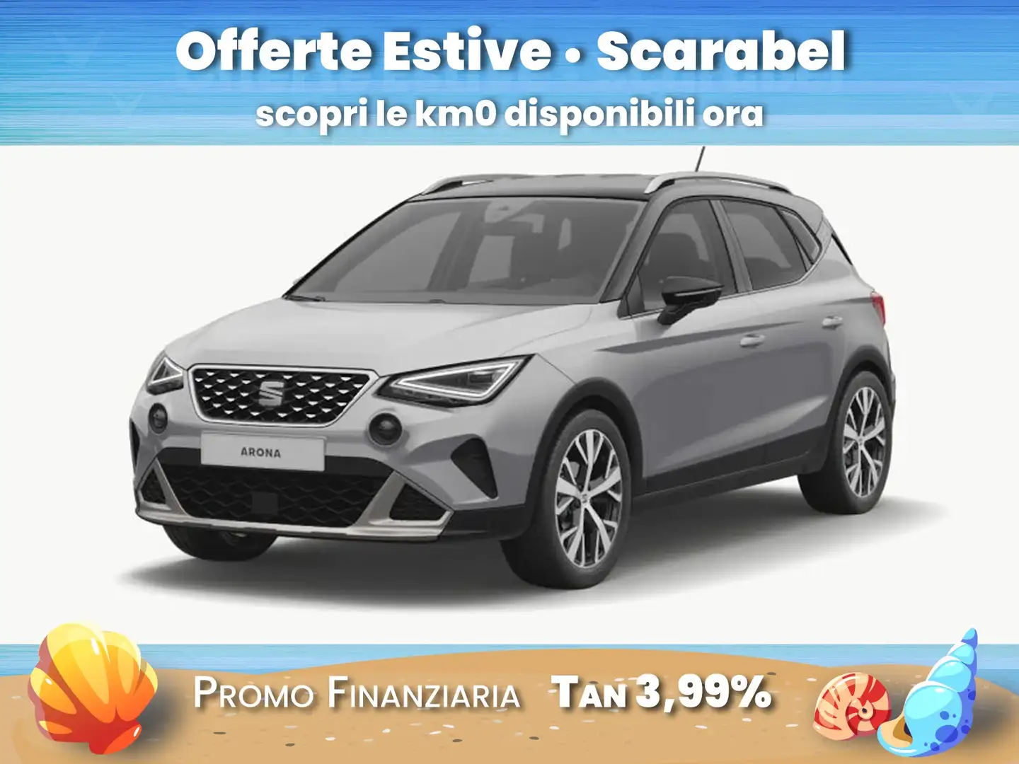 SEAT Arona 1.0 ecotsi xperience 95cv Argintiu - 1