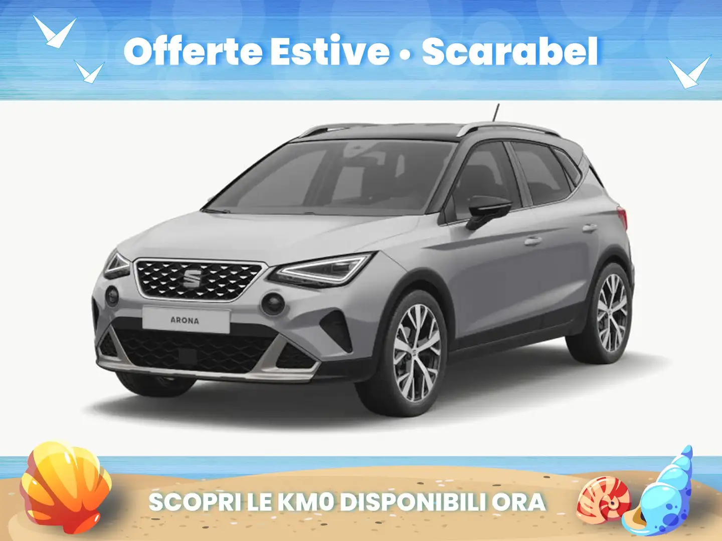 SEAT Arona 1.0 ecotsi xperience 95cv Argento - 1