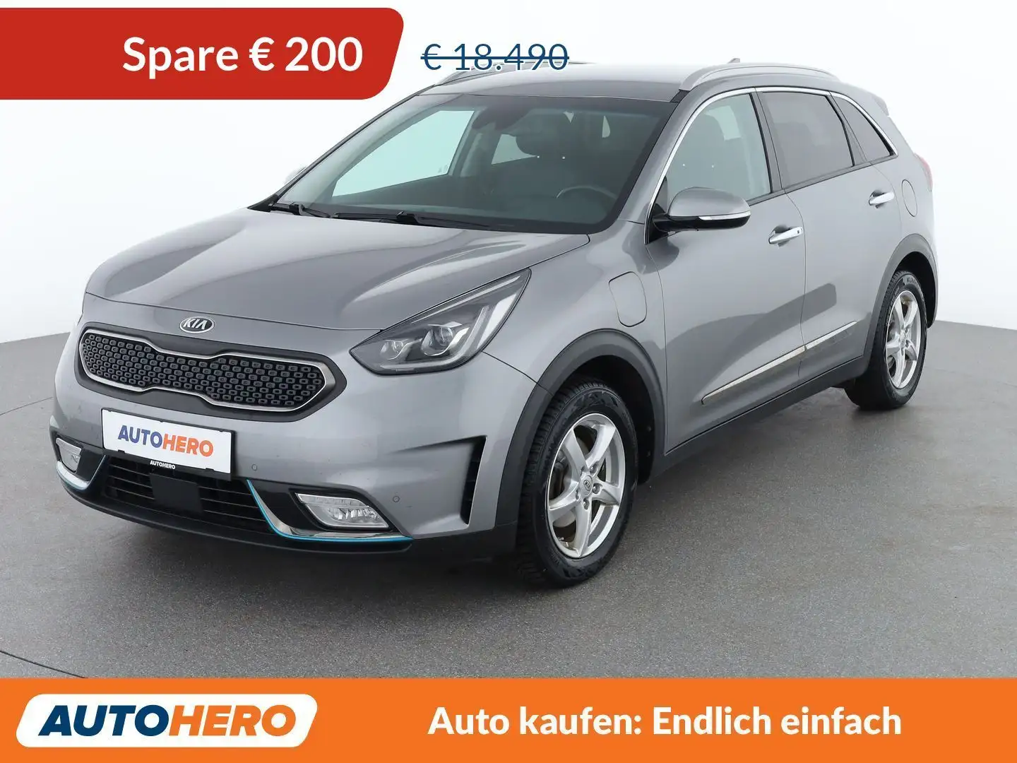 Kia Niro 1.6 Plug-in Hybrid Platin Grau - 1