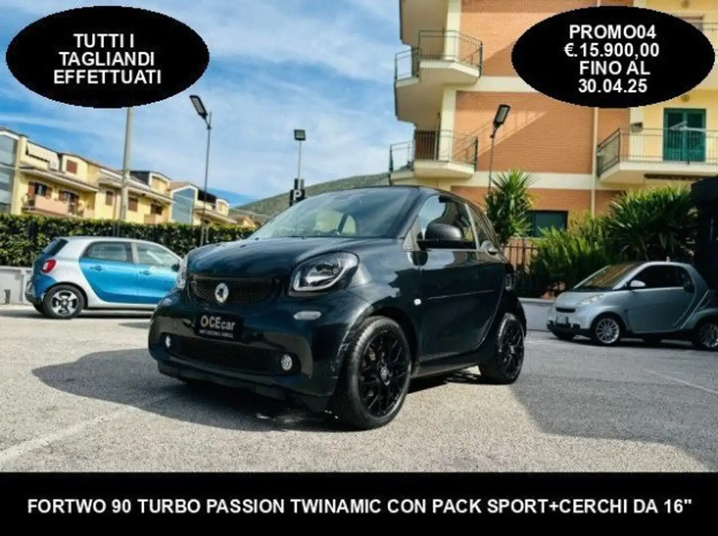 smart forTwo 90  PASSION TWINAMIC+PACK SPORT+PACK LED+PROMO04 Nero - 1