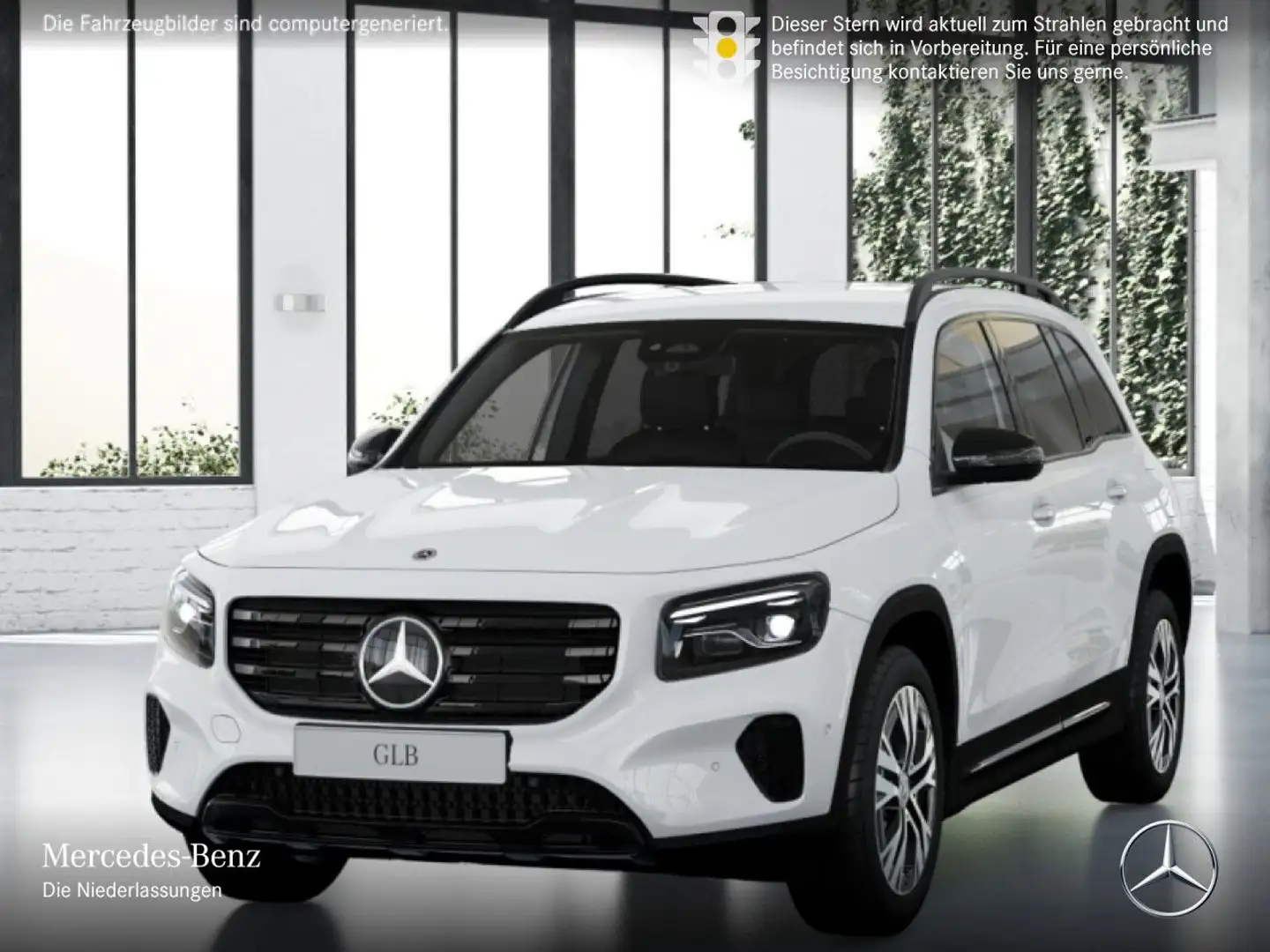 Mercedes-Benz GLB 200 d PROGRESSIVE+NIGHT+AHK+MULTIBEAM+KAMERA Weiß - 2
