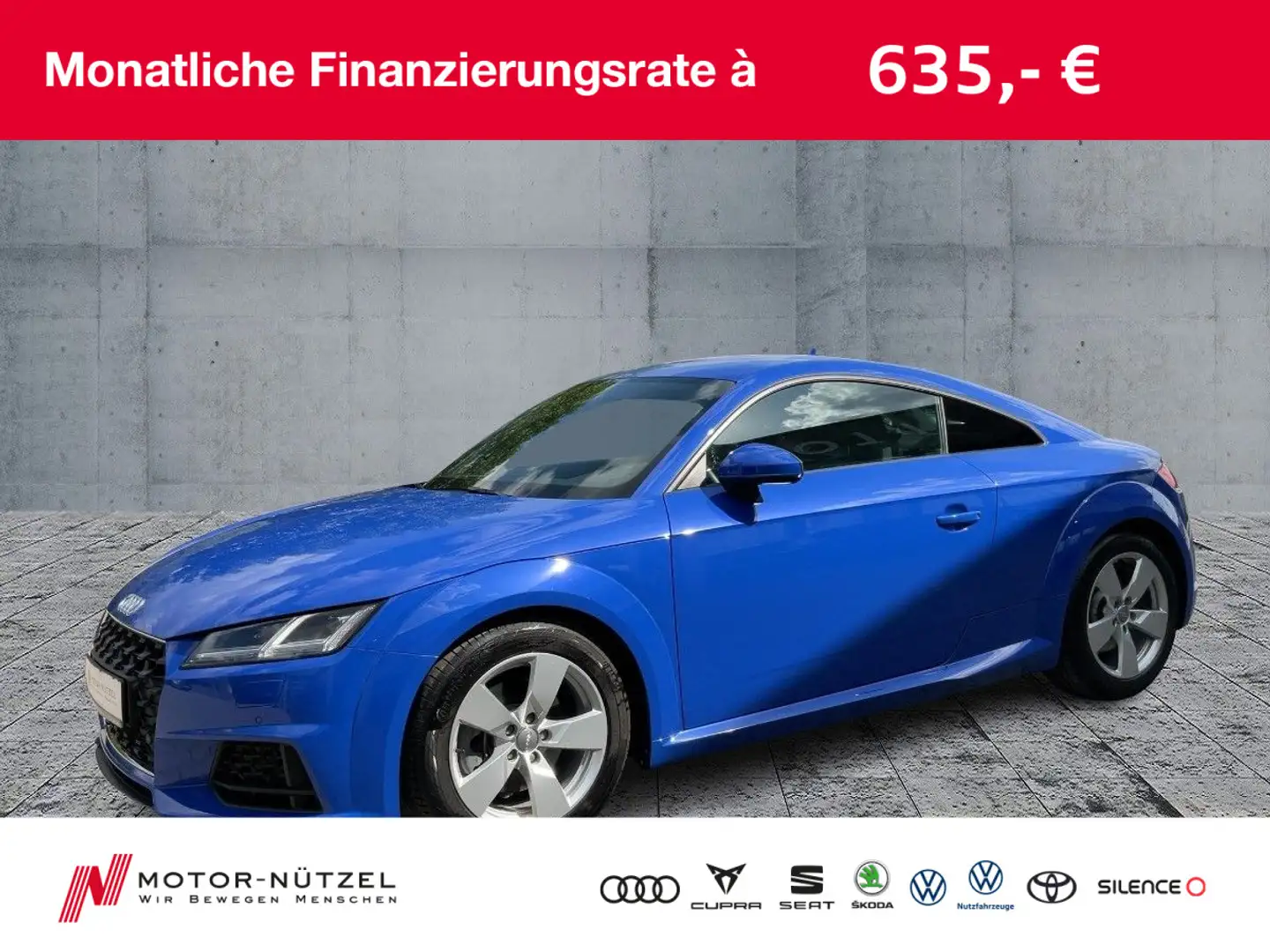Audi TT 40 TFSI S-TR MATRIX+RFK+APP+DAB+SHZ+VC Bleu - 1
