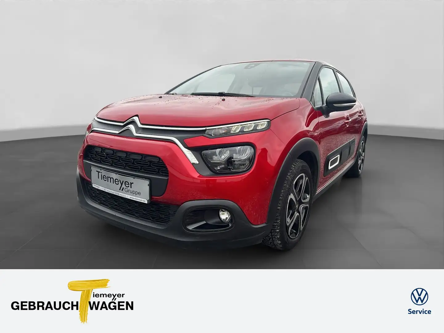 Citroen C3 1.2 PureTech FEEL PACK SITZHZG GJR KLIMA Rood - 1
