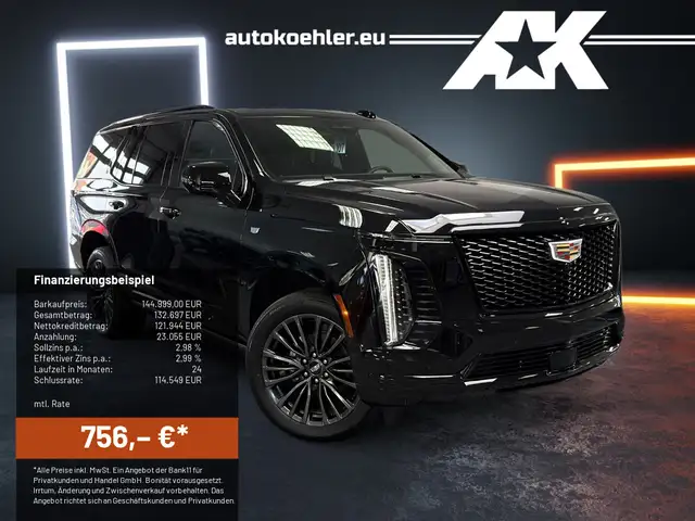 Cadillac Escalade Sport Platinum Black SUV 2026 22" AKG Voll