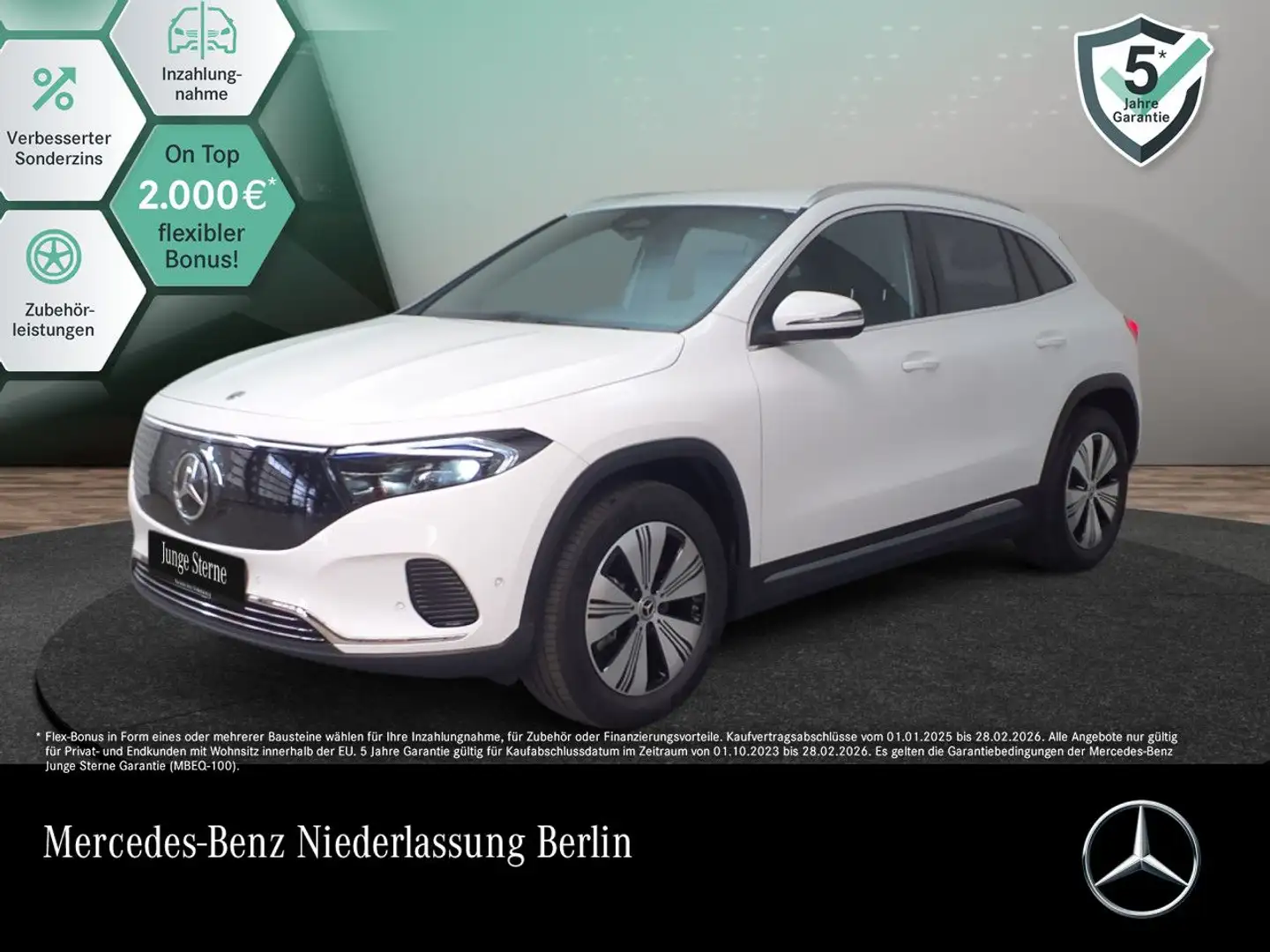 Mercedes-Benz EQA 300 4M PROG+ADVANCED+KAMERA+SPUR Weiß - 1