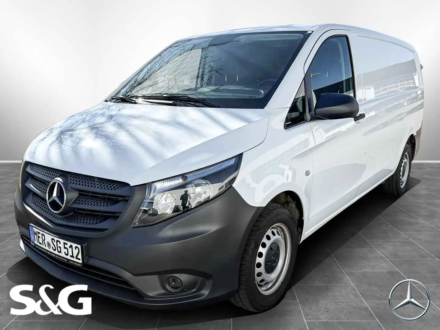 Mercedes-Benz Vito 114 CDI KA/L RüKam+AHK Blanc - 1