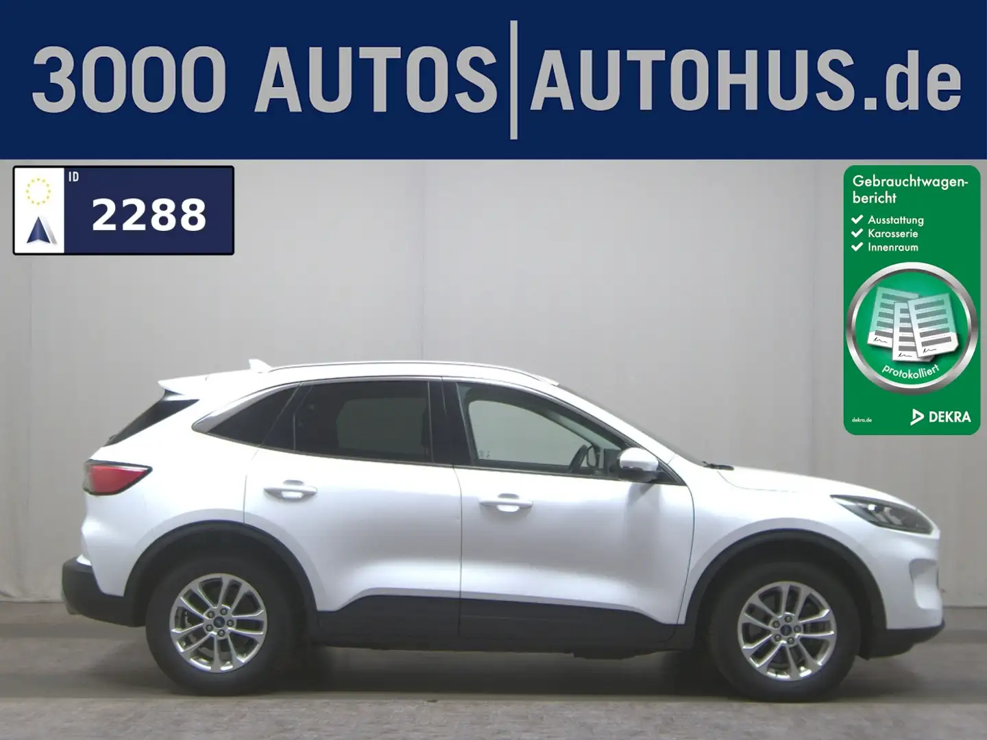 Ford Kuga 2.5 Duratec Titanium Navi LED DigiTacho HUD Blanc - 1