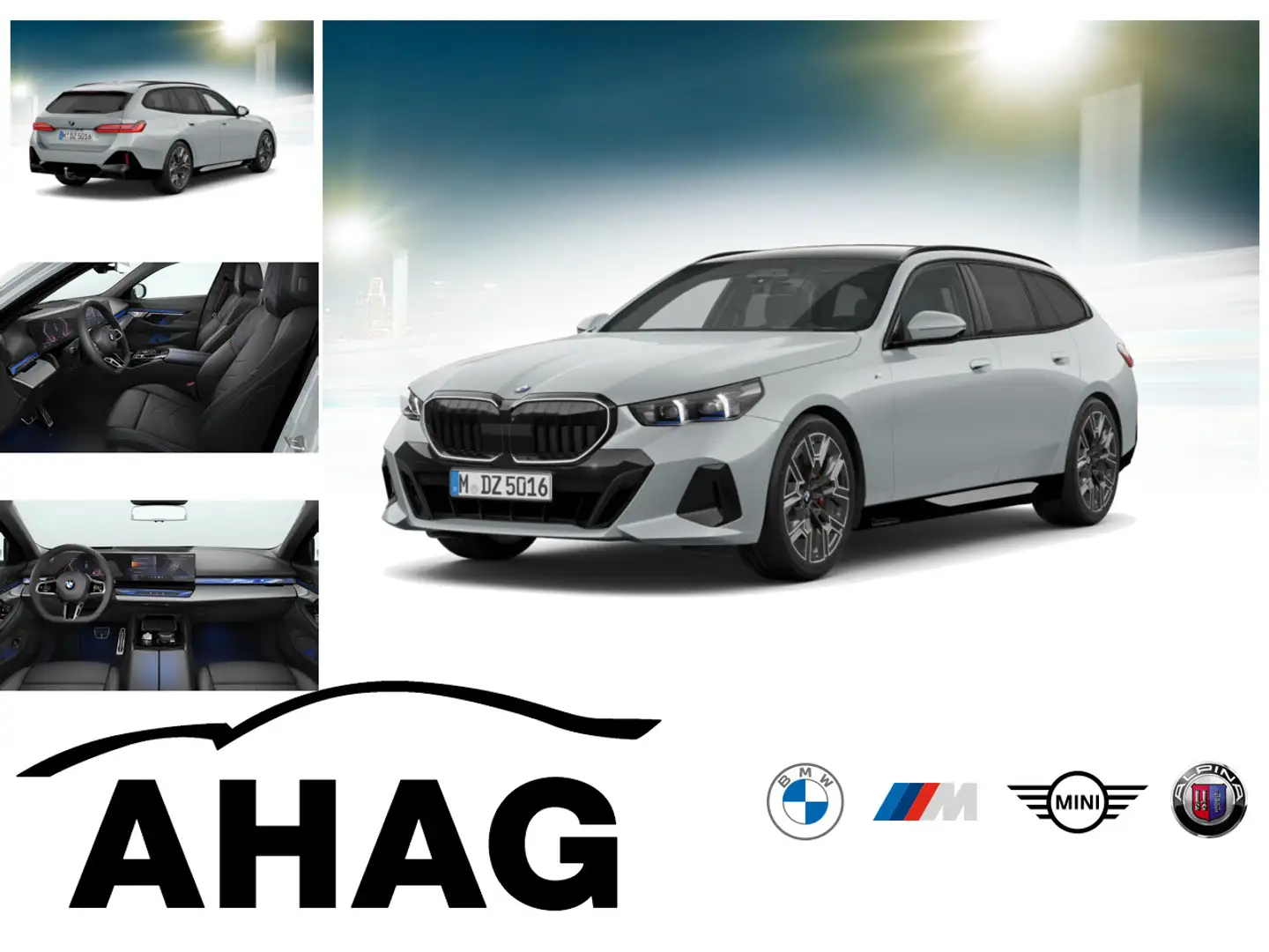 BMW 520 d Touring Navi Tempom.aktiv Panoramadach Bluetooth Grau - 1