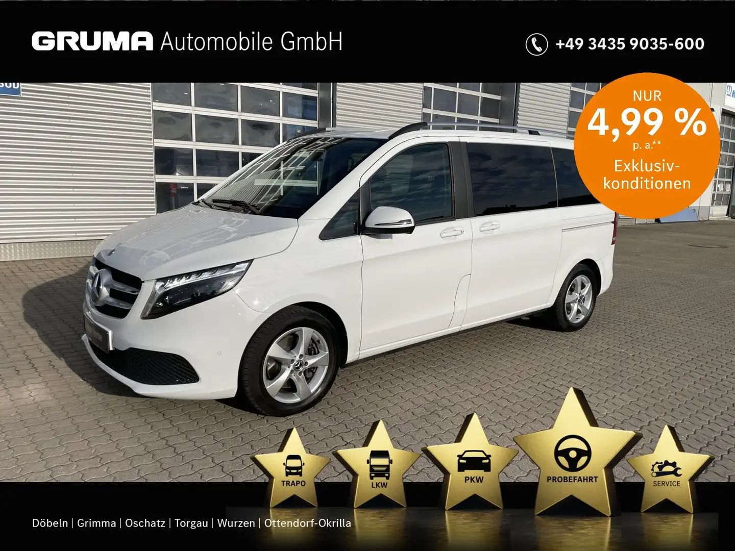 Mercedes-Benz V 250 V 250 d EDITION K AHZV+TOTW+SPORT-PAK+RÜCKFAHRKA Blanc - 1