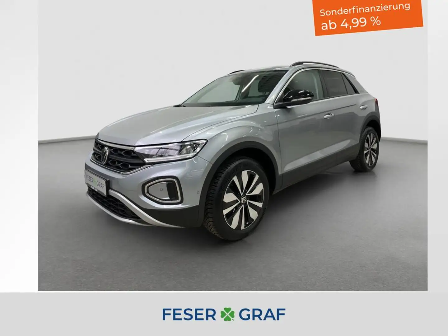 Volkswagen T-Roc GOAL 1.5 TSI DSG AHK RFK LED Navi ACC Argent - 1