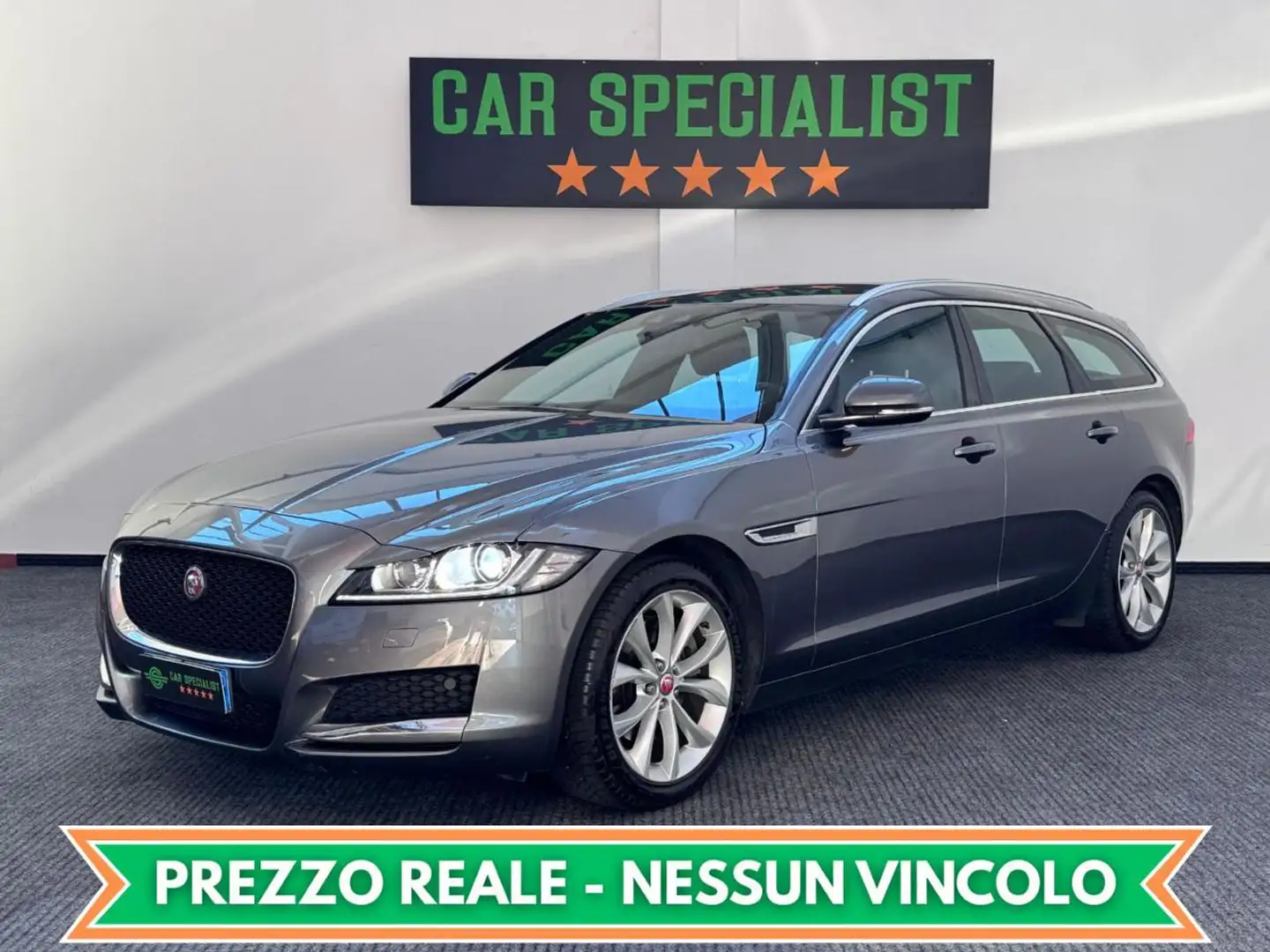 Jaguar XF Sportbrake 2.0 D 180 CV Prestige SERVICE|NAVI Grijs - 1