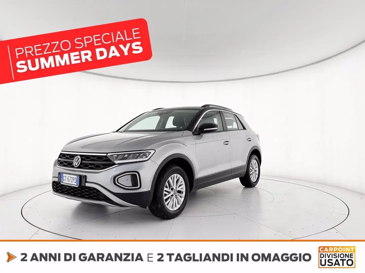 Volkswagen T-Roc 2.0 tdi life 150cv dsg Grigio - 1