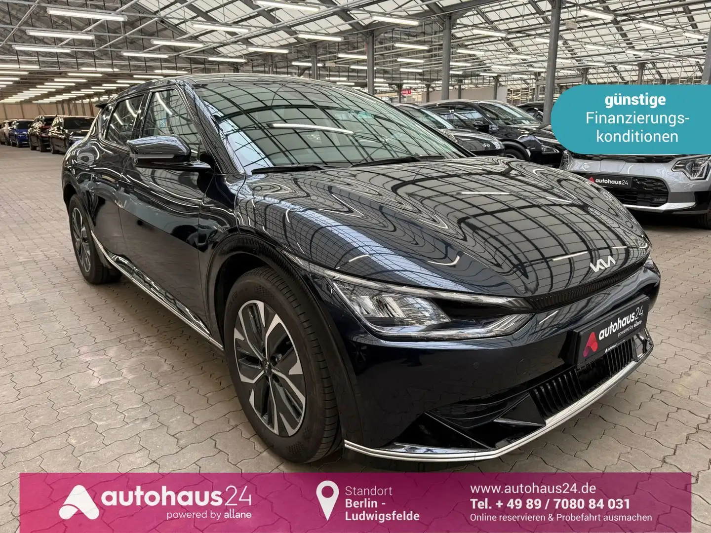 Kia EV6 Elektro 77,4 kWh 4WD Navi|LED|Kamera|Sitzhzg Blau - 1