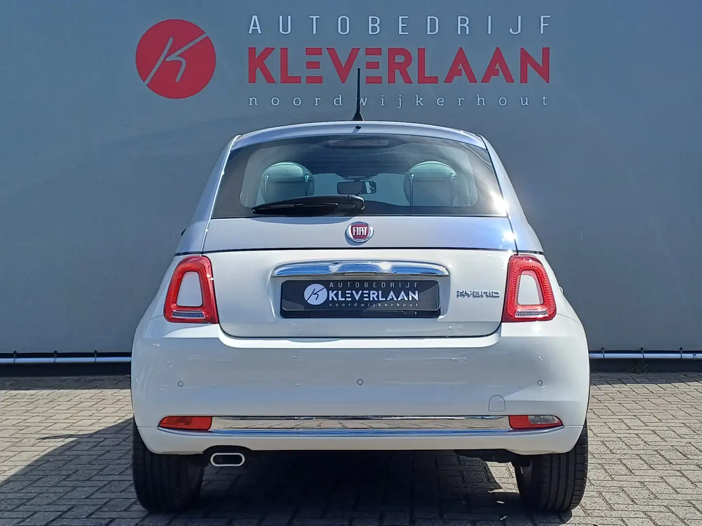 Fiat 500 1.0 Hybrid Dolcevita | HYBRID | NIEUWSTAAT | BLUET Wit - 2
