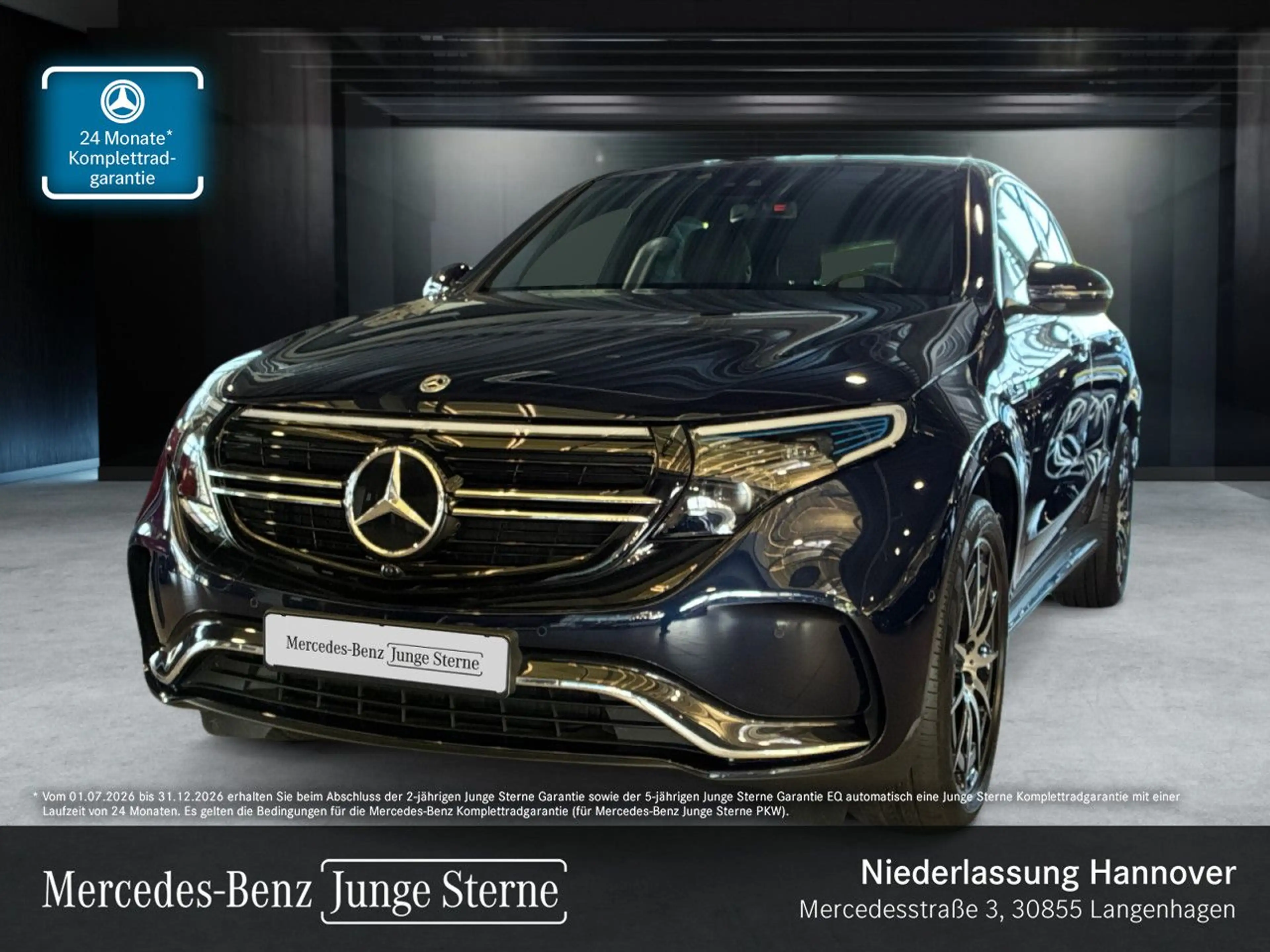 Mercedes-Benz EQC 400 4M AMG+AHK+MULTIBEAM+KAMERA+KEYLESS