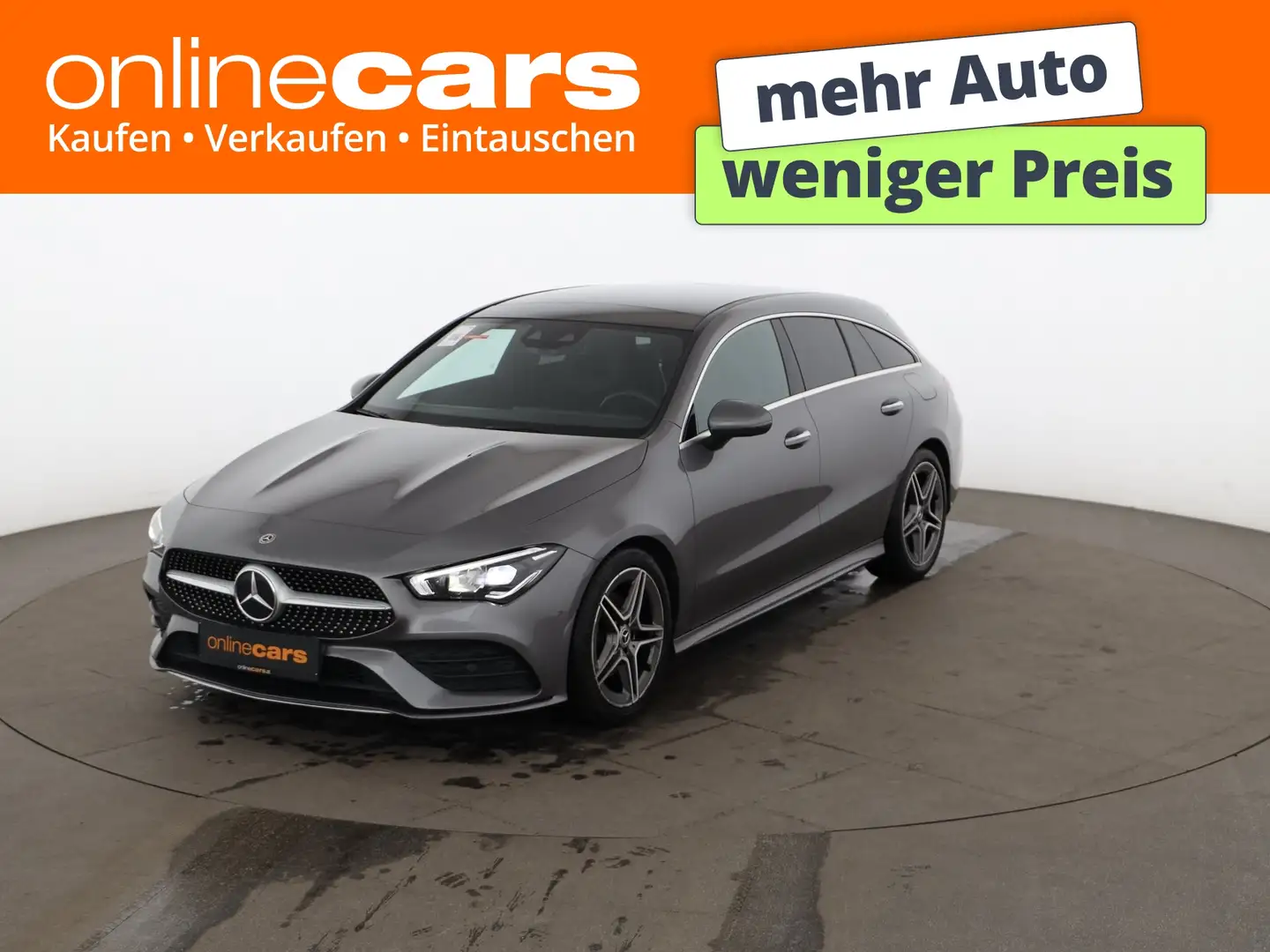 Mercedes-Benz CLA 180 SB AMG Line LED SKY AHK LEDER NAVI R-CAM Grau - 1