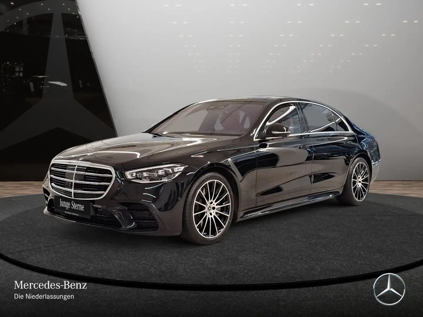Mercedes-Benz S 400 d L 4M AMG+NIGHT+PANO+360+DIGITAL-L+STHZG Schwarz - 2