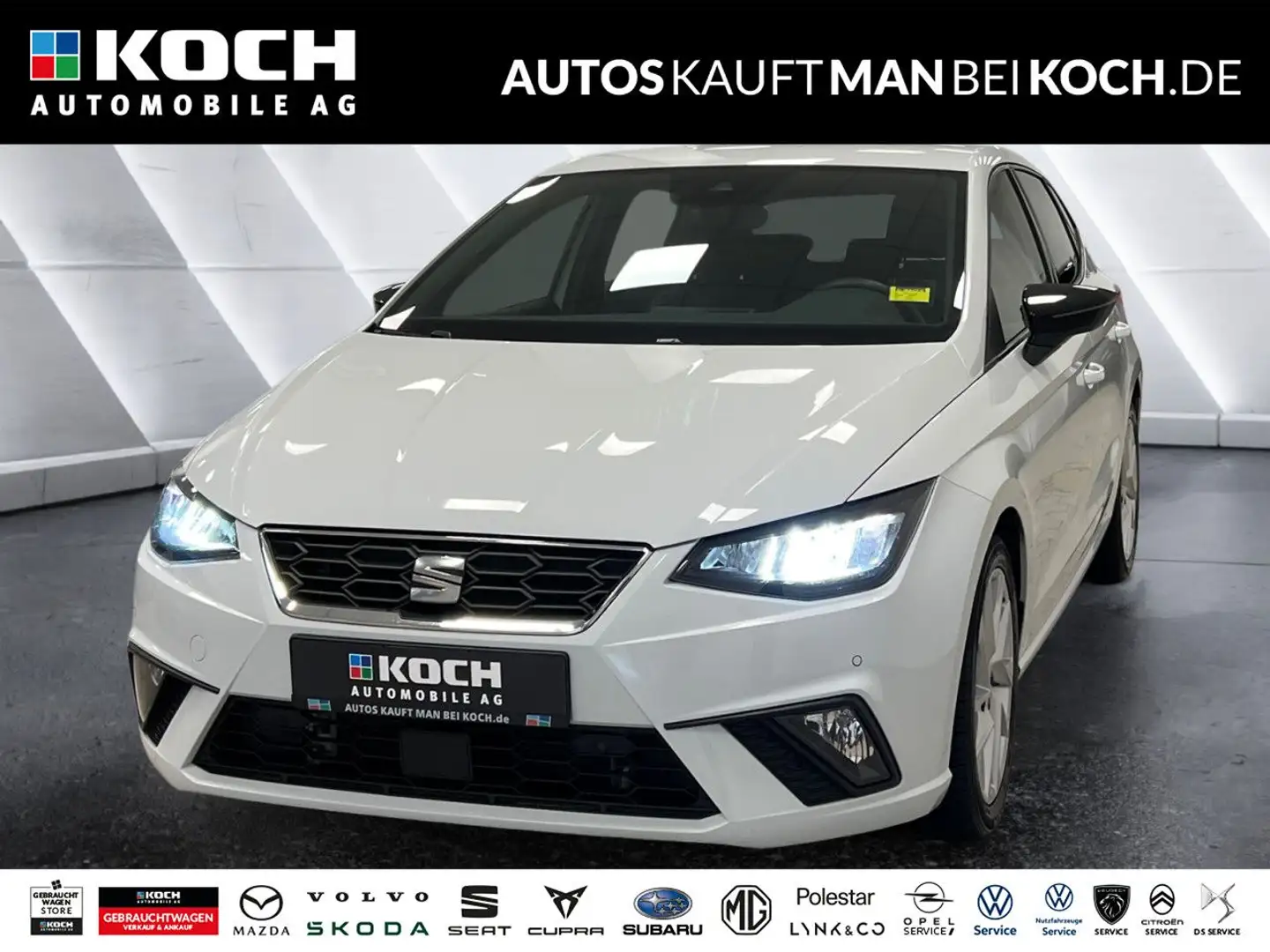 SEAT Ibiza 1.0 TSI DSG FR NAVI LED ACC PDC V+H SHZ Weiß - 1