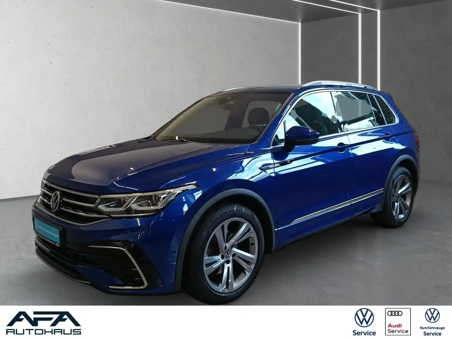 Volkswagen Tiguan 1.5 TSI R-Line DSG Matrix*Navi*ACC*RFK*DC Blau - 1