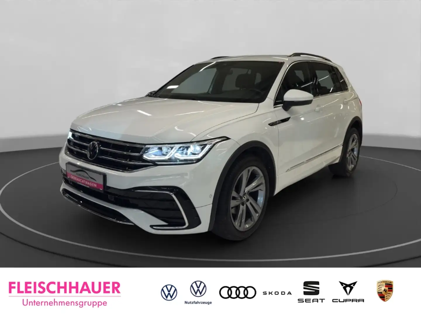 Volkswagen Tiguan R-Line 2.0 TDI Matrix+Navi+AHK+Kamera+App-connect Weiß - 1