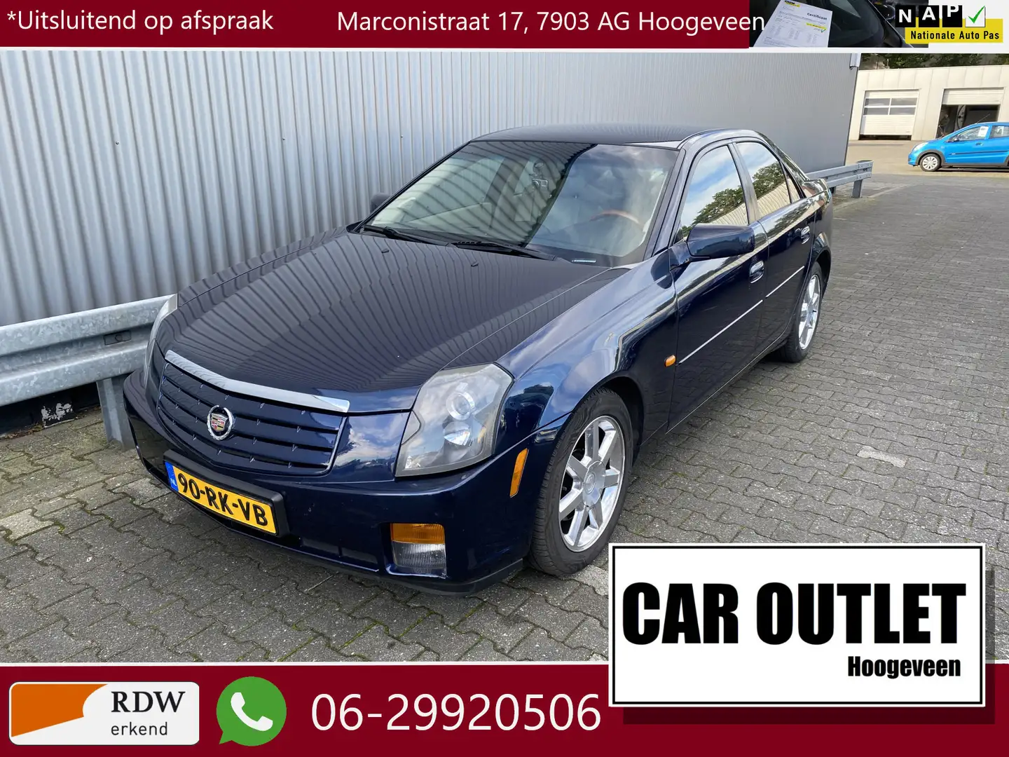 Cadillac CTS 3.6 V6 Sport Luxury 170Dkm.NAP, 2e Eignr, Leer, Cl Blauw - 1