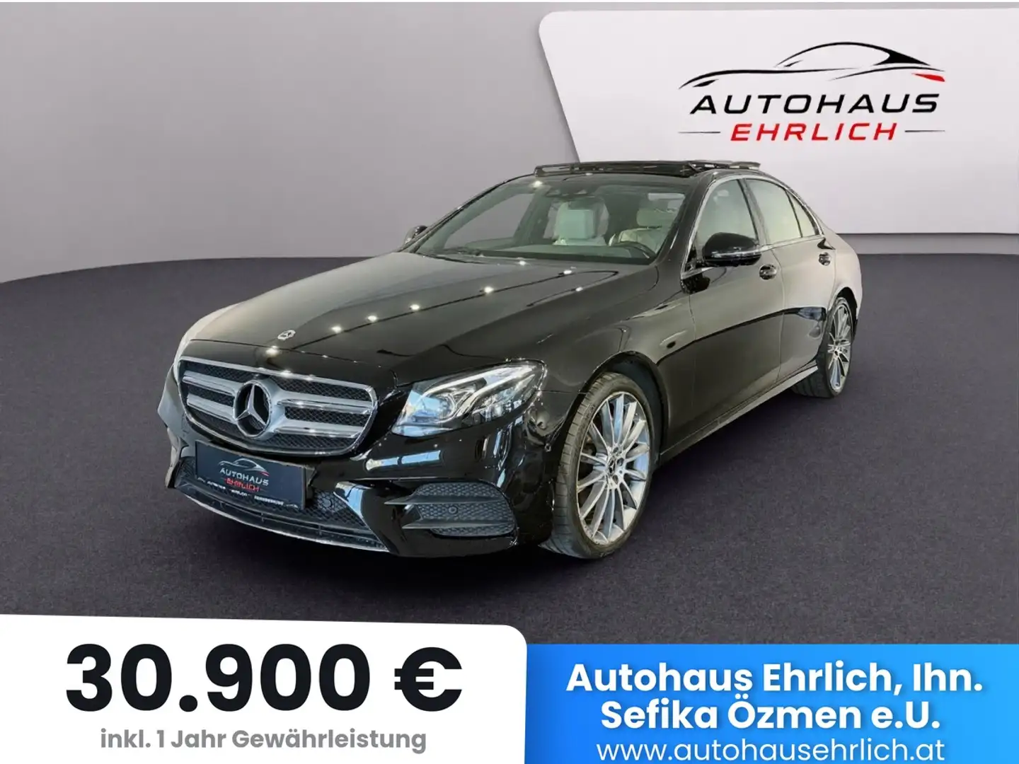 Mercedes-Benz E 220 E-Klasse d 4Matic AMG Line Schwarz - 1
