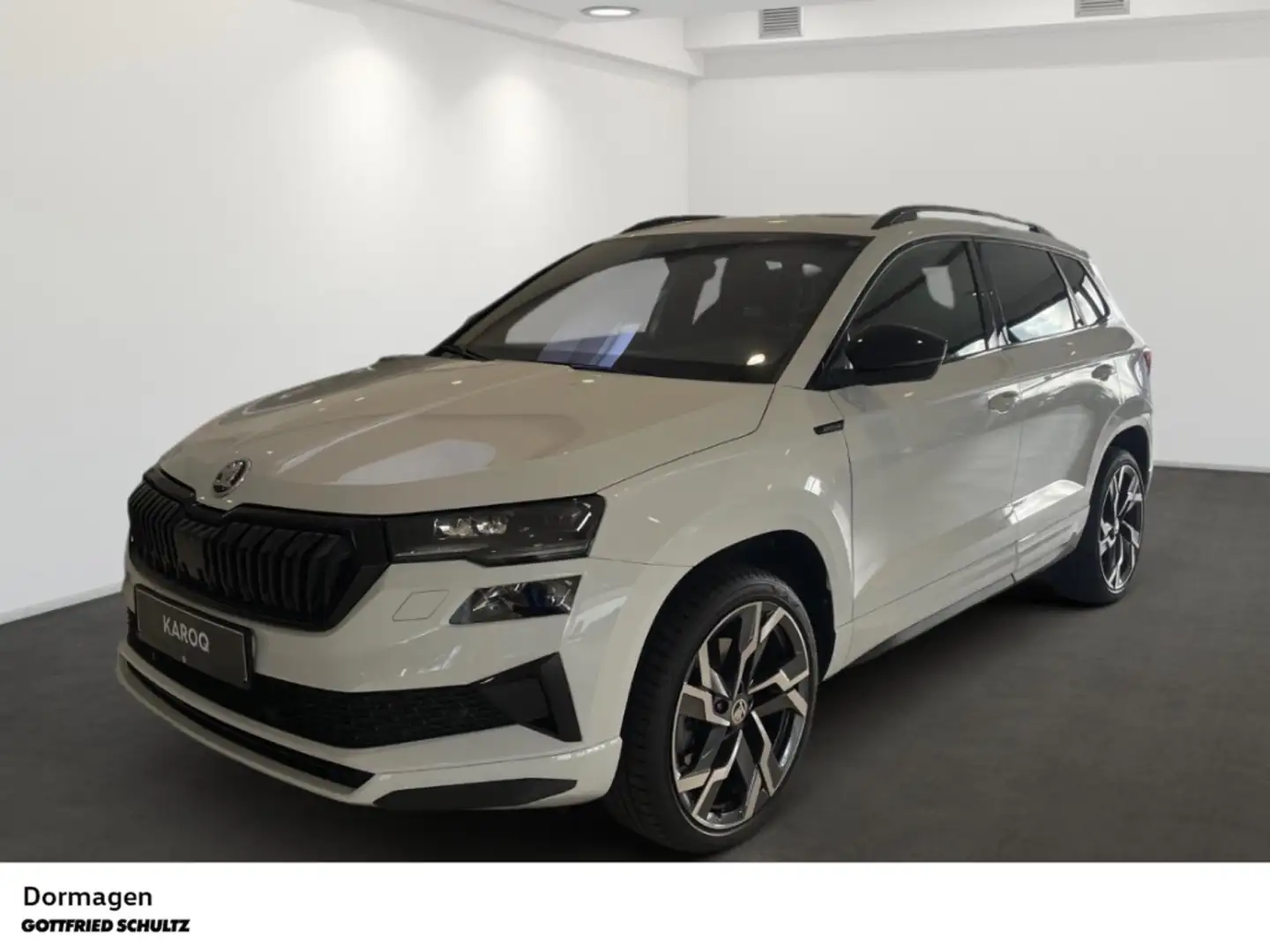 Skoda Karoq Sportline 1.5 TSI DSG AHK PANO MATRIX NAVI CANTON Weiß - 2
