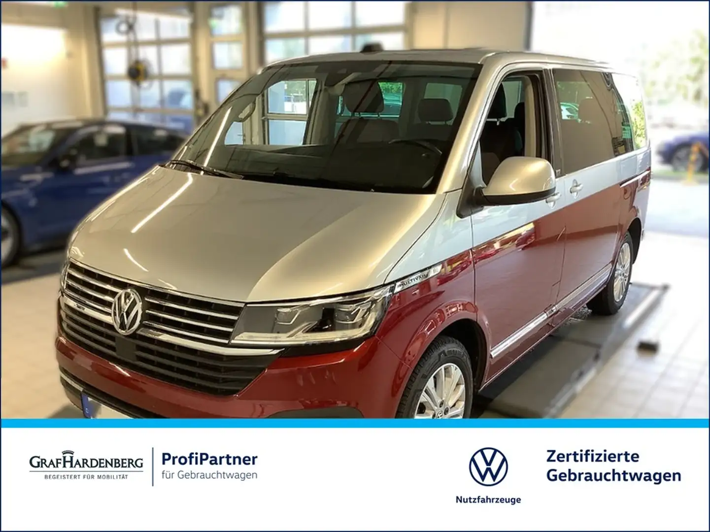 Volkswagen T6 Multivan 6.1 2.0 TDI DSG Gen.Six LED Navi AHK Rot - 1