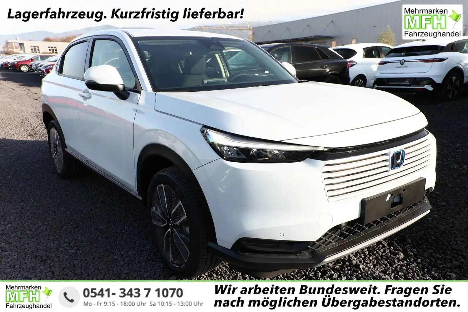 Honda HR-V Elegance e:HEV 131 LED ACC SHZ Keyl Kam Nav 96 ... Weiß - 1