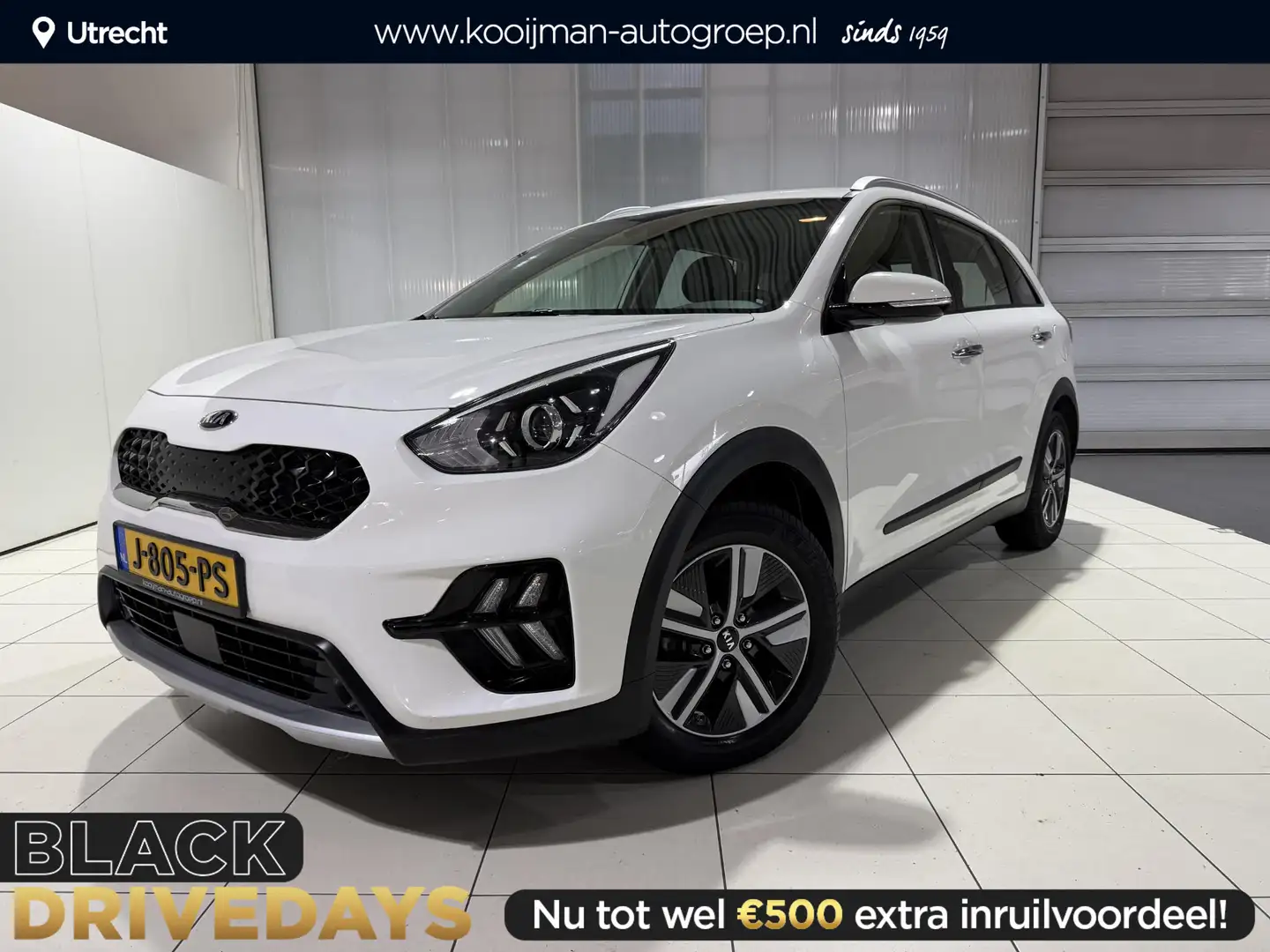 Kia Niro 1.6 GDi Hybrid DynamicLine Trekhaak, Apple Carplay Weiß - 1