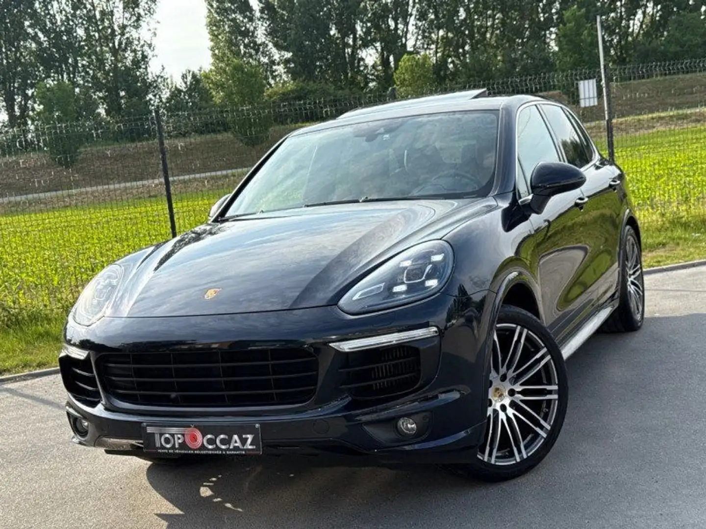 Porsche Cayenne (958) 3.0 250CH * PACK CHRONO * FULL OPTIONS * CAM Kék - 1
