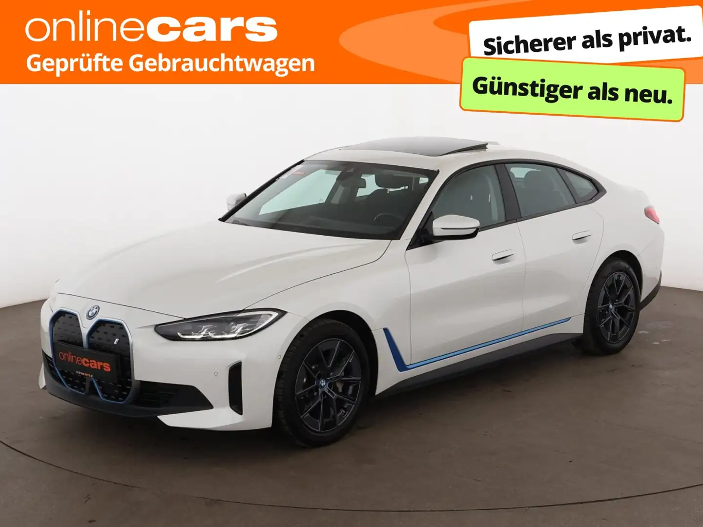 BMW i4 Gran Coupe eDrive 40 80,7kWh Aut LED SKY AHK Weiß - 1