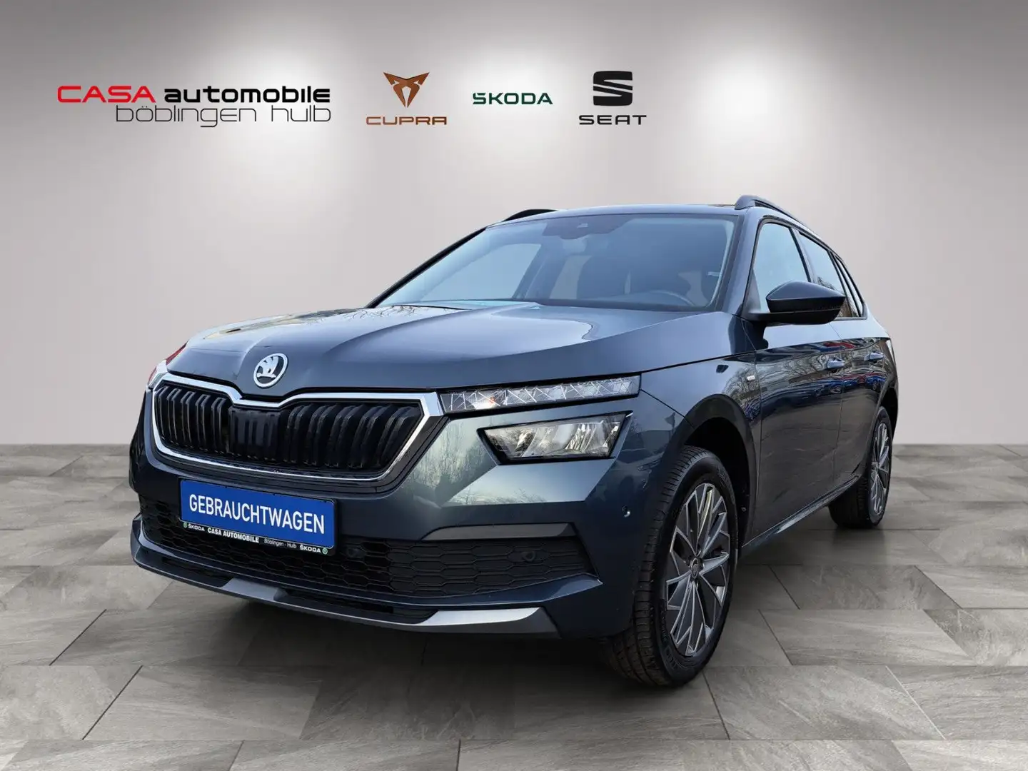 Skoda Kamiq Clever 1.0 TSI DSG AHK Navi Kamera Gris - 1