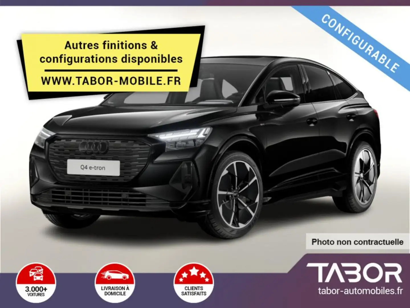 Audi Q4 e-tron 45 Sportback LED Sièges chauf. Gris - 1