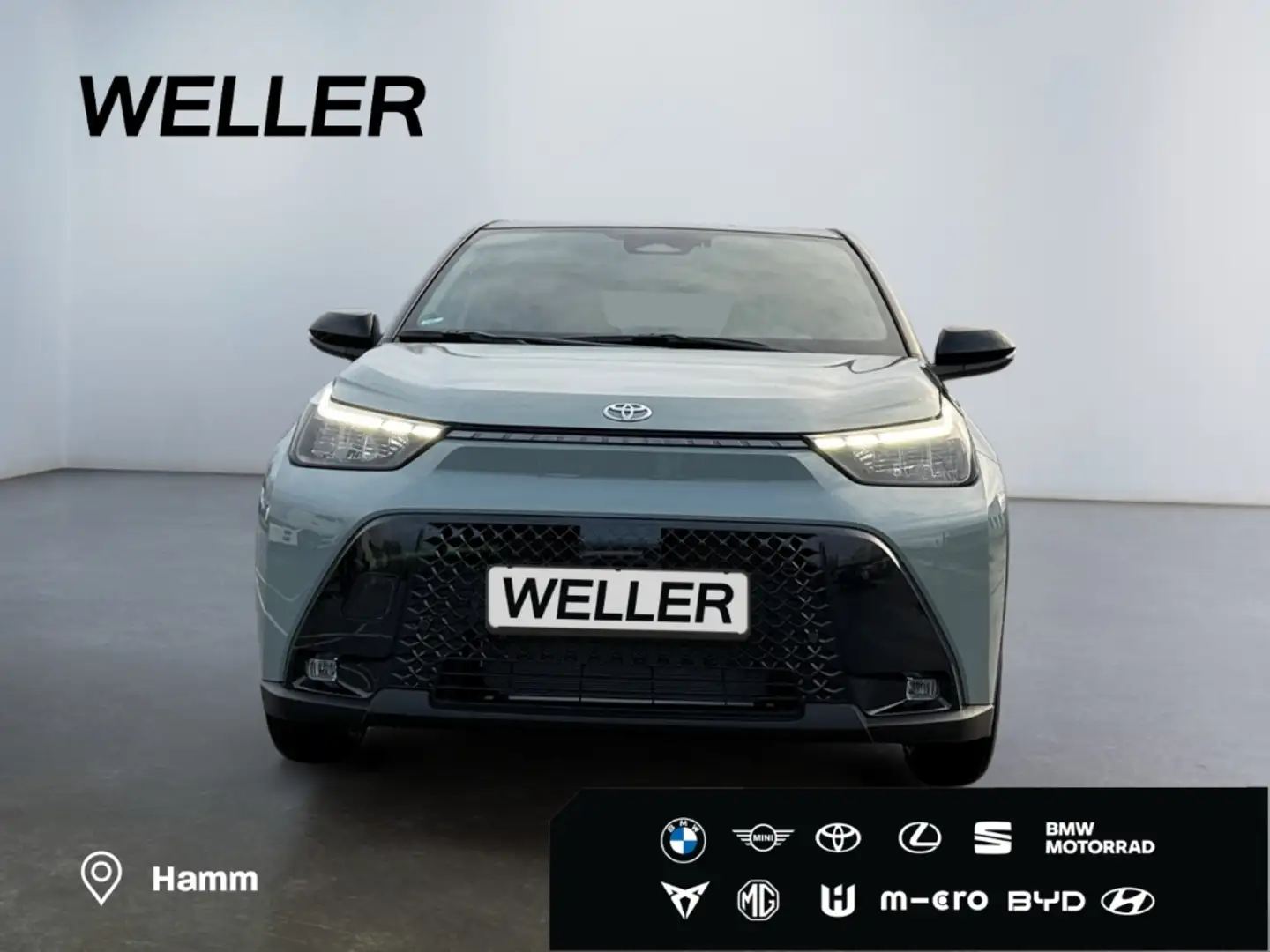 Toyota Aygo X Hybrid 1,5l CVT  Teamplayer *SHZ*DAB*R-CAM* Grün - 2